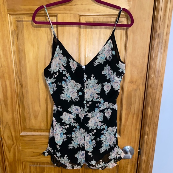 Floral Printed Romper - Picture 1 of 3